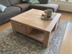Prachtige blank eiken whitewash salontafel. 100x100x40, Huis en Inrichting, Gebruikt, 100 tot 150 cm, Minder dan 50 cm, Eikenhout