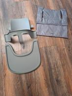 Stokke Storm Grey babyset playtray en Jollein kussen, Kinderen en Baby's, Ophalen, Zo goed als nieuw, Meegroeistoel, Stoelverkleiner
