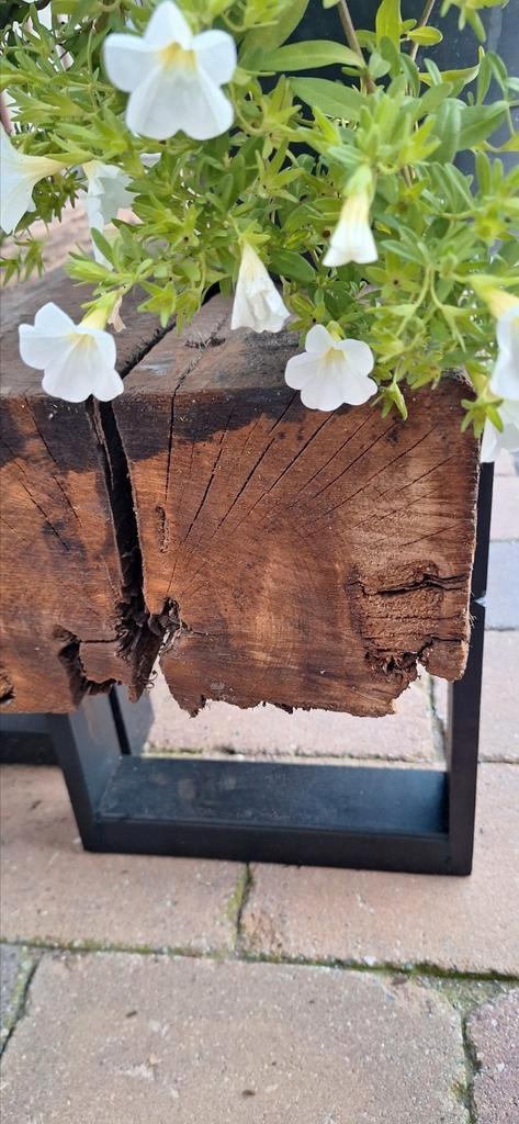 prachtige doorleefde eikenhouten spoorbielzen tuinbankjes, Tuin en Terras, Tuinbanken, Nieuw, Hout, Ophalen