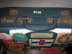 KLM koffer Orgineel met stickers vanaf 1970, Ophalen of Verzenden, Gebruikt, Overige typen