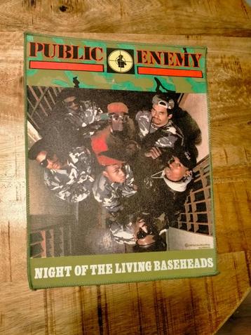 Public Enemy night of the living vintage backpatch patch  beschikbaar voor biedingen