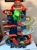 Grote Hot wheels auto garage Dinosaurus, Kinderen en Baby's, Speelgoed | Racebanen, Ophalen, Zo goed als nieuw, Handmatig, Hot Wheels