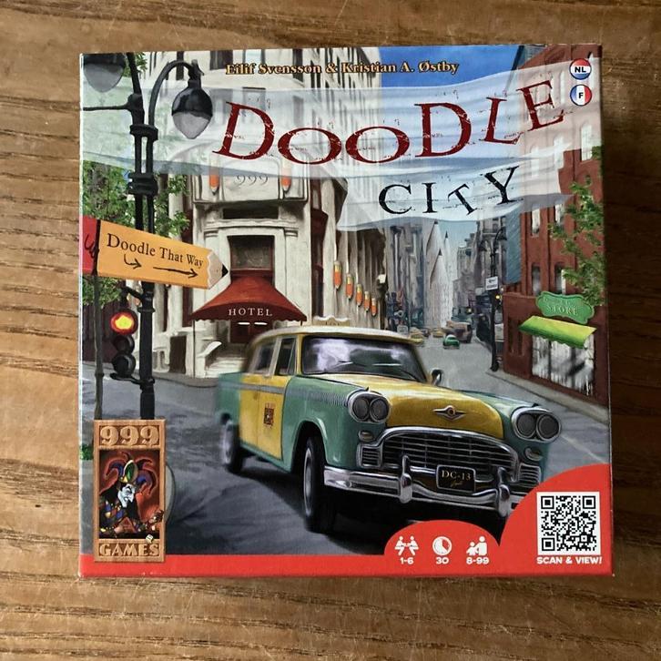 999 games - Doodle City (1-6 spelers, 8+ jaar) nieuw, Hobby en Vrije tijd, Gezelschapsspellen | Bordspellen, Nieuw, Een of twee spelers