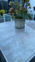 Keramische tuintafel - 1x1 meter - Zeer goede staat, Tuin en Terras, Ophalen, Zo goed als nieuw, Vierkant, Overige materialen