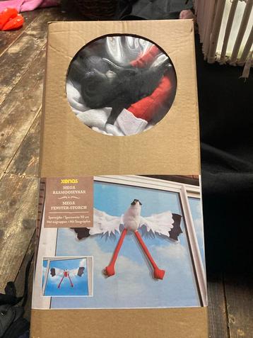 Ooievaar voor aan raam  -  in doos! Geboorte beschikbaar voor biedingen