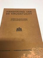 Handhaving van de krijgstucht 1936 - 39, Verzamelen, Militaria | Tweede Wereldoorlog, Nederland, Overige soorten, Boek of Tijdschrift