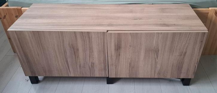 Ikea Besta TV Meubel 120cm - Lade & Plank, Huis en Inrichting, Kasten | Dressoirs, Gebruikt, 100 tot 150 cm, 25 tot 50 cm, Ophalen