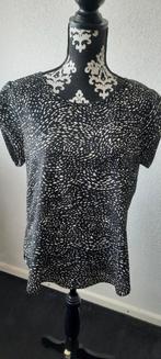 Only zwarte met witte dames top maat 40, Maat 38/40 (M), Only, Verzenden, Zwart