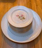 Gebaksstel Seltmann Weiden Bavaria roosjes met gipskruid, Antiek en Kunst, Antiek | Servies los, Ophalen of Verzenden