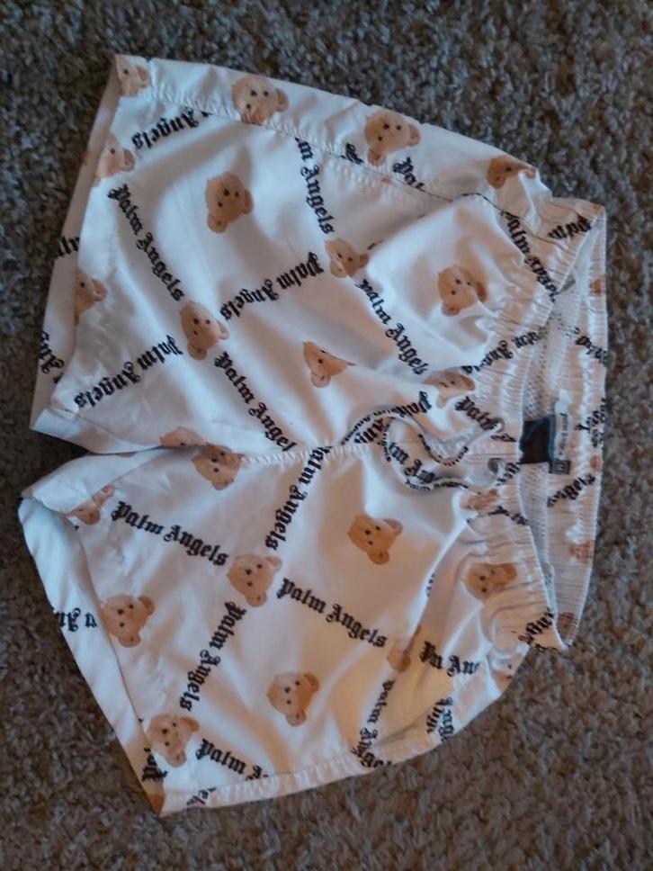 Short palm angels M/S, Kleding | Heren, Broeken en Pantalons, Zo goed als nieuw, Maat 48/50 (M), Wit, Ophalen