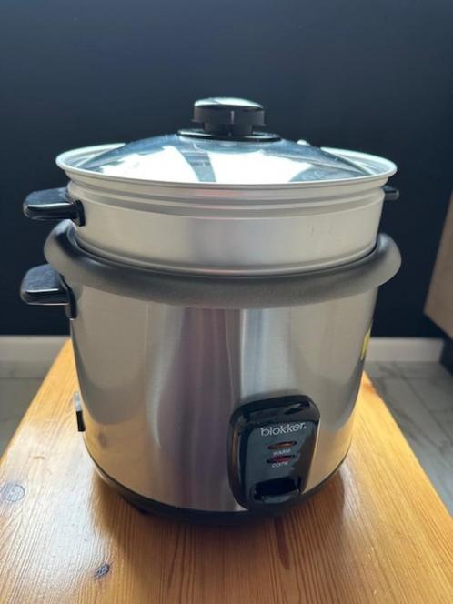 Blokker Rijstkoker - Inclusief Stoommandje - 1,8 Liter  RVS, Witgoed en Apparatuur, Rijstkokers, Gebruikt, Ophalen