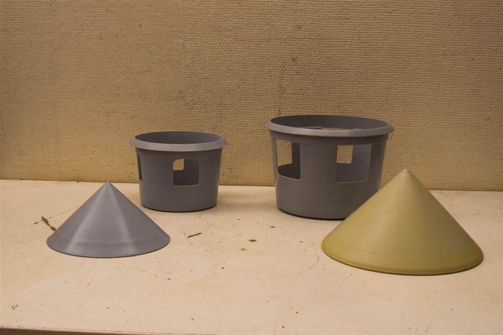 Duiven voederbakjes 45890, Ophalen of Verzenden, Gebruikt, Kooi-accessoires