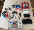 Nintendo switch oled met veel extra’s, Spelcomputers en Games, Spelcomputers | Nintendo Switch, Ophalen, Zo goed als nieuw, Met 2 controllers