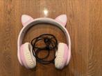 Bluetooth kinder koptelefoon kattenoortjes lila met licht., Ophalen of Verzenden, Zo goed als nieuw, Overige merken, Bluetooth