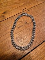 Zilveren halsketting 46 cm lang, Ophalen of Verzenden, Zo goed als nieuw, Zilver, Zilver