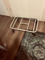 Metalen verrijbaar platform, Ophalen, Gebruikt