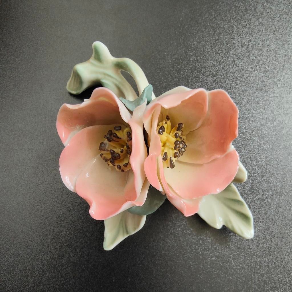 Karl Ens porselein bloem dubbel – West Germany – vintage, Verzenden