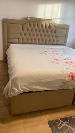 Bed 180x200 met opbergruimte - Zonder matras!, Ophalen, Overige materialen, Gebruikt, Beige