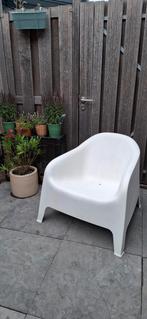 Ikea tuin lounge stoel, wit, Ophalen, Gebruikt, Kunststof
