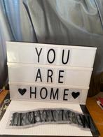 Led light box met tekst, Ophalen of Verzenden, Zo goed als nieuw
