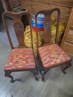 3 antieke/ vintage stoelen. gratis op te halen 3, Huis en Inrichting, Stoelen, Ophalen, Gebruikt, Bruin, Drie
