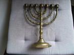 MENORAH, 7 ARMIGE ZWARE KANDELAAR, Antiek en Kunst, Antiek | Kandelaars, Ophalen of Verzenden, Koper of Brons