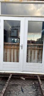 Hardhouten openslaande deuren - 14 stuks, Doe-het-zelf en Verbouw, Deuren en Horren, Gebruikt, 80 tot 100 cm, Ophalen of Verzenden