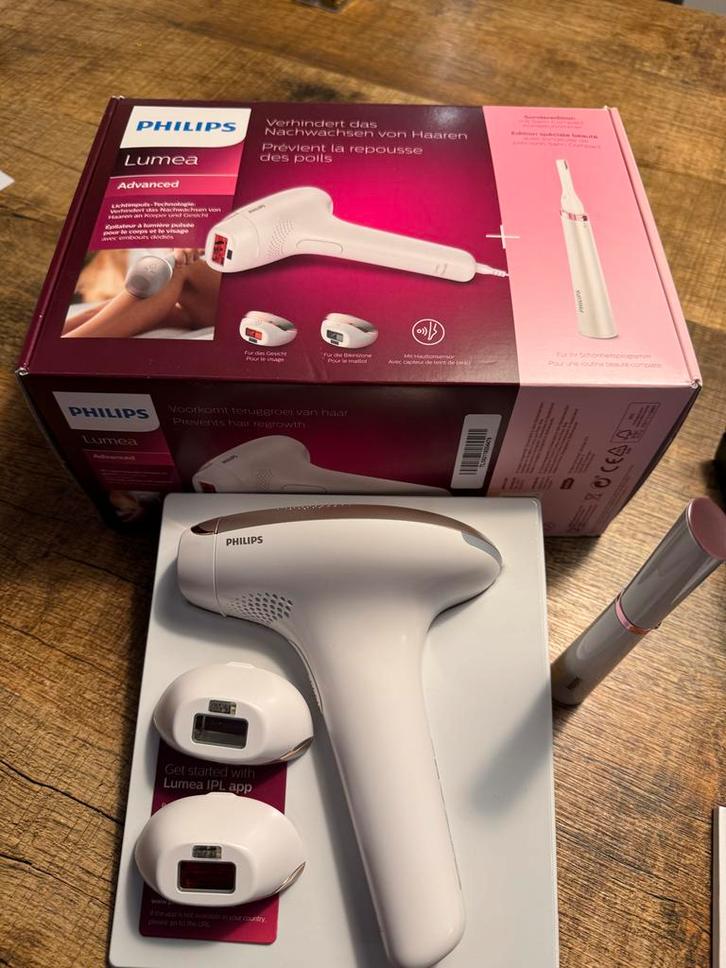 Philips Lumea IPL SC1999 + Wenkbrauwtrimmer - Zo goed als ni, Witgoed en Apparatuur, Persoonlijke-verzorgingsapparatuur, Zo goed als nieuw