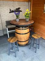Statafel met 3 barkrukken, splinter nieuw, Ophalen, Nieuw, Hout, 3 zitplaatsen
