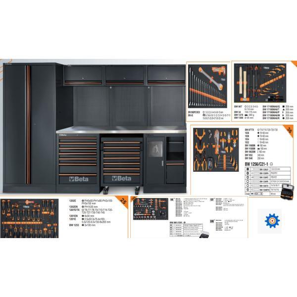 Beta C45PRO 2.0 X/268UT NU met 268 dlg gereedschap, Doe-het-zelf en Verbouw, Werkbanken, Nieuw, 170 cm of meer, Verzenden