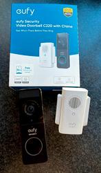 Te koop Eufy video deurbel C220 met Chime 2 maanden oud, Ophalen of Verzenden, Ingebouwde camera, Nieuw, Draadloos