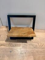 2 stuks Wandplank Mango Hout & Staal - 35x35x25cm, Ophalen of Verzenden, Zo goed als nieuw
