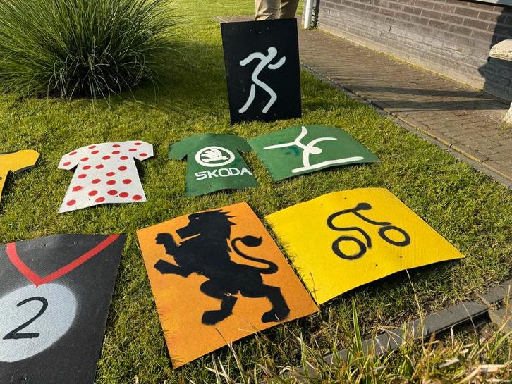 Sport Thema Feestversiering - Handgemaakte Borden, Hobby en Vrije tijd, Feestartikelen, Gebruikt, Versiering, Overige, Ophalen