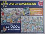 2 x 1000 Comic Puzzel: Jan van Haasteren - versie A, Ophalen, Meer dan 1500 stukjes, Zo goed als nieuw, Legpuzzel