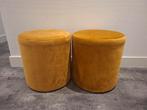 Poef/bijzettafeltjes., Huis en Inrichting, Banken | Voetenbanken en Poefen, Minder dan 50 cm, Rond, Minder dan 50 cm, Ophalen of Verzenden
