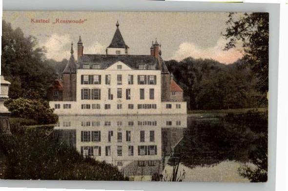 Kasteel renswoude st 1908 uitgJac vHardeveld zie adreszijde, Verzamelen, Ansichtkaarten | Nederland, Gelopen, Utrecht, Voor 1920