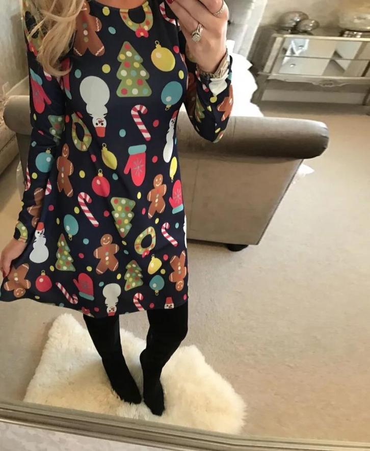 5 x FOUTE kerst jurken 25,00 S M L XL XXL 3XL 4XL 5XL FOTO´S, Kleding | Dames, Jurken, Nieuw, Maat 46/48 (XL) of groter, Zwart