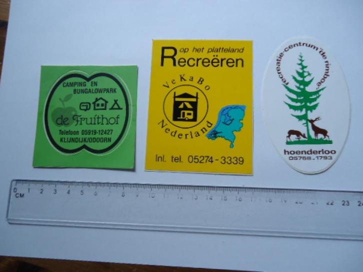 sticker oud Camping Odoorn Klijndijk fruithof hoenderloo, Verzamelen, Stickers, Zo goed als nieuw, Bedrijf of Vereniging, Verzenden