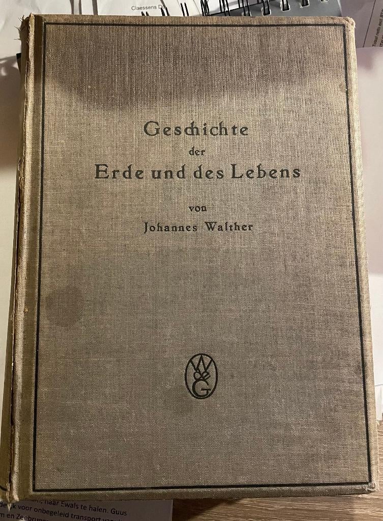 Geschichte der Erde und des Lebens - J. Walther, Gelezen, J. Walther, Ophalen of Verzenden, Natuurwetenschap