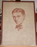 Rootkrijt tekening van Fritz Quant, Ophalen of Verzenden