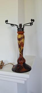 Cameo Glazen Lampvoet - Le verre Francais Art Nouveau -1905, Antiek en Kunst, Ophalen of Verzenden