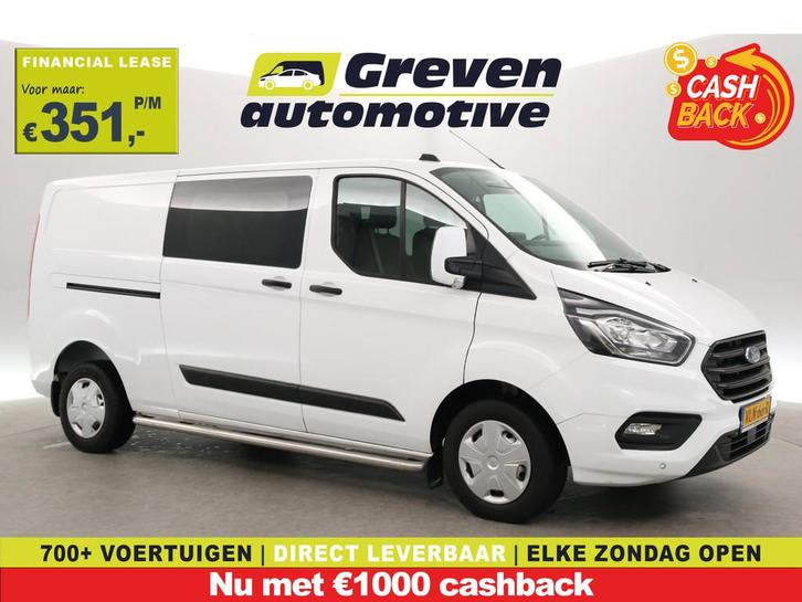 Ford Transit Custom 2.0 TDCI L2H1 | DC | 6-Zits | Airco | Cr, Auto's, Bestelauto's, Bedrijf, Te koop, ABS, Airconditioning, Android Auto