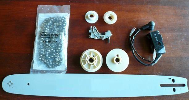 Onderdelen motorzaag oa Kibani Timbertech Topcraft Prokraft, Tuin en Terras, Hand-tuingereedschap, Nieuw, Onkruidsteker, Ophalen of Verzenden