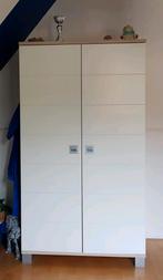 Kledingkast (kind/tiener) Vroomshoop (offwhite met hout), Ophalen, Kast, 50 tot 70 cm, 105 cm of meer