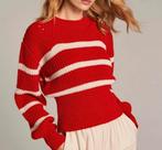 DENNY ROSE trui rood  met offwhite streep mt XS