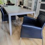 Eetkamerstoelen (6 stuks), Huis en Inrichting, Stoelen, Ophalen, Metaal, Gebruikt, Blauw