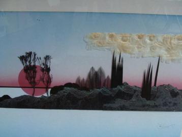 Super mooi reliëf schilderij 71x51 cm beschikbaar voor biedingen