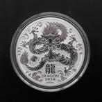 Australië  5 oz zilver Lunar dragon 2024, Verzenden, Zilver