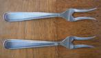 Hendi Vleesvorkje (2x). Lengte +/- 14 cm., Ophalen of Verzenden, Zo goed als nieuw, Rvs of Chroom, Vaatwasserbestendig