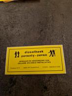 3185 Discotheek Seventy-Seven Sticker, Ophalen of Verzenden